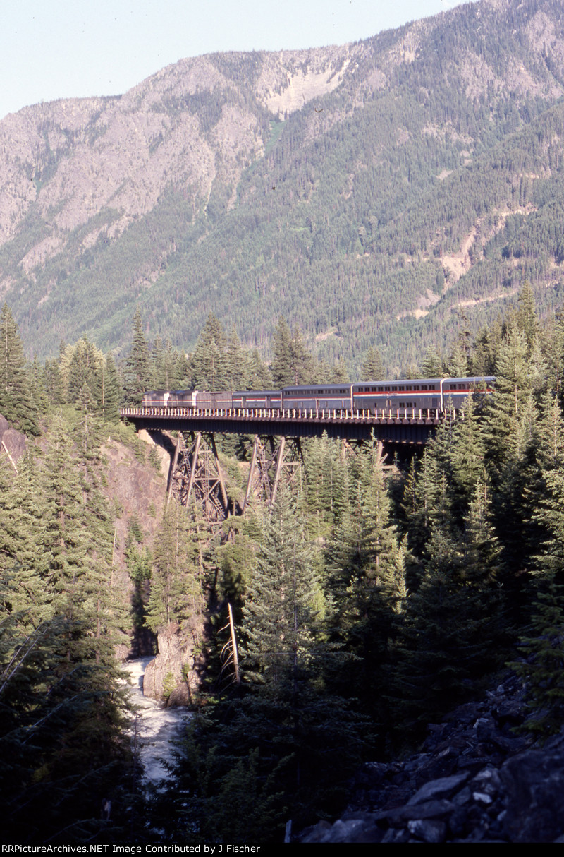 Empire Builder crosses Nason Creek